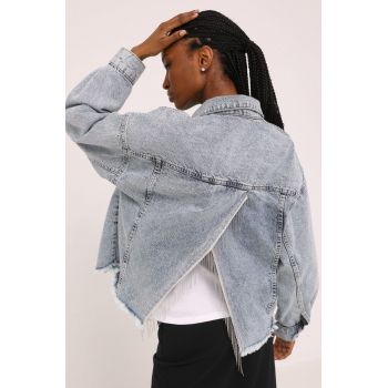 Answear Lab geaca jeans femei, de tranzitie, oversize