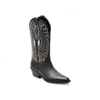 Ciocate Steve Madden negre, WESLYN, din piele naturala