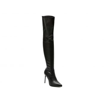 Cizme Steve Madden negre, KEANDRA, din piele ecologica