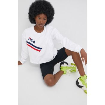 Fila bluza femei, culoarea alb, cu imprimeu