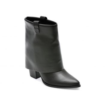 Ghete Steve Madden negre, LARK, din piele ecologica
