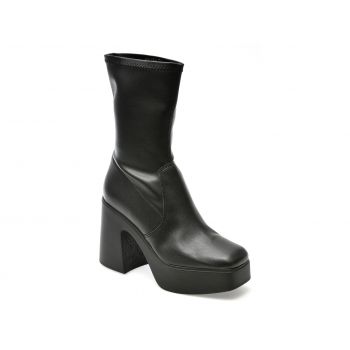 Ghete Steve Madden negre, LOWPHOE, din piele ecologica
