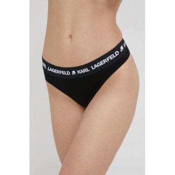 Karl Lagerfeld tanga (2-pack) culoarea negru