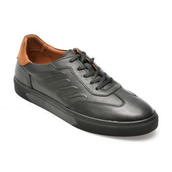 Pantofi GRYXX negri, 163506, din piele naturala ieftini