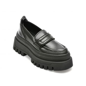 Pantofi Steve Madden negri, CATO, din piele naturala