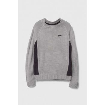 Pepe Jeans pulover copii culoarea gri, light