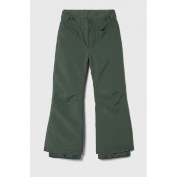 Roxy pantaloni de schi pentru copii BACKYARD G PT SNPT culoarea verde ieftine