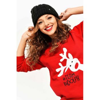 Bluza sport de bumbac cu imprimeu grafic