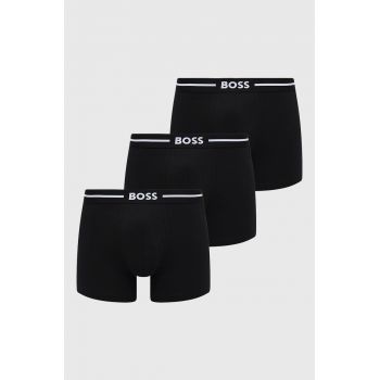 BOSS boxeri 3 pack barbati, culoarea negru BOSS boxeri 3 pack barbati, culoarea negru