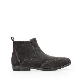 Ghete casual din piele intoarsa pentru barbati - 705 gri velur