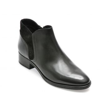 Ghete GEOX negre, D36G1D, din piele naturala