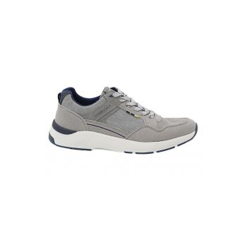 Pantofi sport cu garnituri de piele intoarsa ecologica
