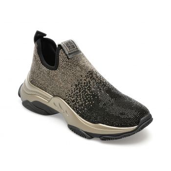 Pantofi Steve Madden negri, MYTHICA, din material textil