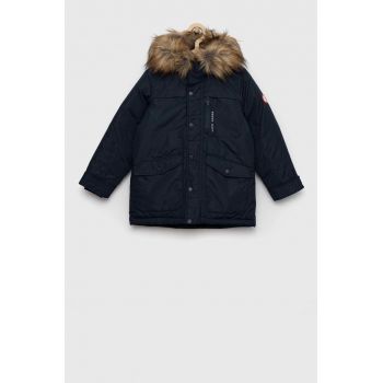 Pepe Jeans geaca copii culoarea albastru marin