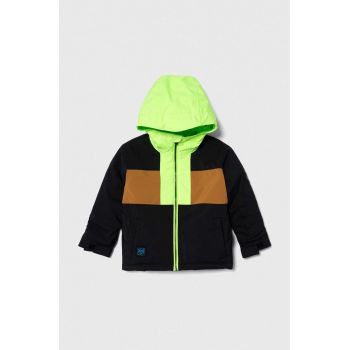 Quiksilver geaca de schi pentru copii GROOMER KIDS JK SNJT culoarea verde