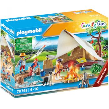 Set de Constructie Playmobil Camping In Familie 70 Piese