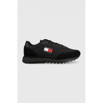 Tommy Jeans sneakers Retro Evolve culoarea negru