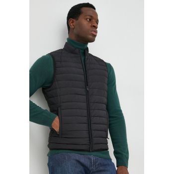 Trussardi vesta femei, culoarea negru, de tranzitie Trussardi vesta femei, culoarea negru, de tranzitie