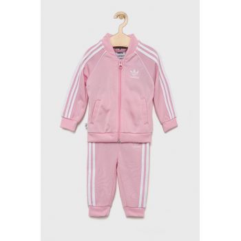 adidas Originals trening copii culoarea roz adidas Originals trening copii culoarea roz