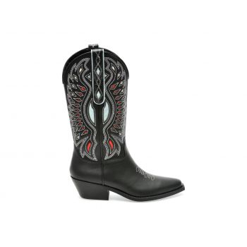 Ciocate Steve Madden negre, WESLYN, din piele naturala