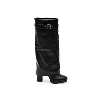 Cizme Steve Madden negre, MELLA, din piele ecologica