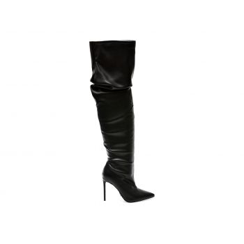 Cizme Steve Madden negre, VANGUAR, din piele ecologica