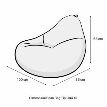 Fotoliu Puf Bean Bag tip Para XL Abstract Jungle Periglacial