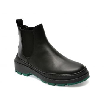 Ghete CAMPER negre, K400646, din piele naturala