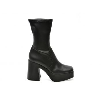 Ghete Steve Madden negre, LOWPHOE, din piele ecologica