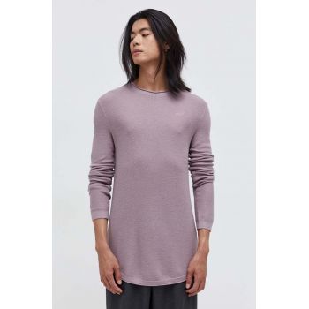Hollister Co. pulover barbati, culoarea violet, light ieftin