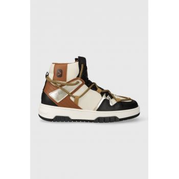 Off Play sneakers din piele SORRENTO culoarea maro, SORRENTO 2 BLACK, LATTE, COGNAC, GOLD