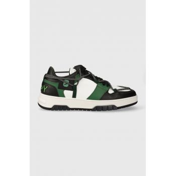 Off Play sneakers din piele SORRENTO culoarea verde, SORRENTO WHITE BLACK GREEN