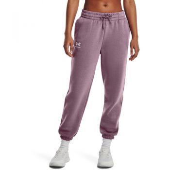 Pantaloni femei Under Armour Essential Fleece Joggers 1373034-500 la reducere