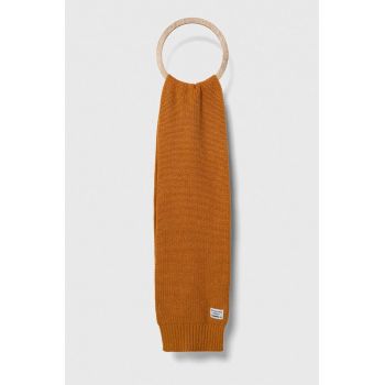 Pepe Jeans esarfa din lana pentru copii culoarea portocaliu, neted de firma original