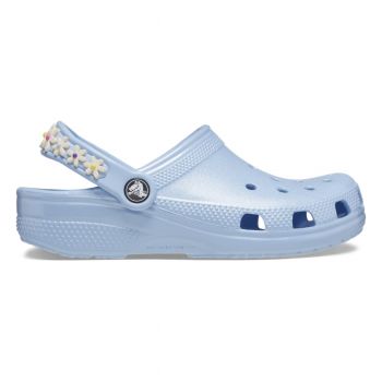 Saboti Crocs Classic Daisy Chain Clog Kids Albastru - Blue Calcite de firma originali