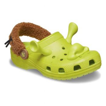 Saboti Crocs Classic Dreamworks Shrek Clog Kids Verde - Lime/Punch ieftini