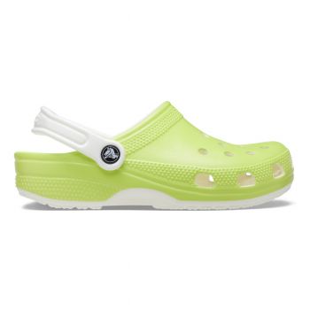 Saboti Crocs Classic Glow in the Dark Clog Kids Verde - Limeade de firma originali