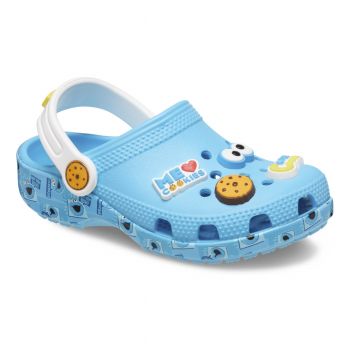 Saboti Crocs Toddler Classic Sesame Workshop Clog Albastru - Electric Blue de firma originali