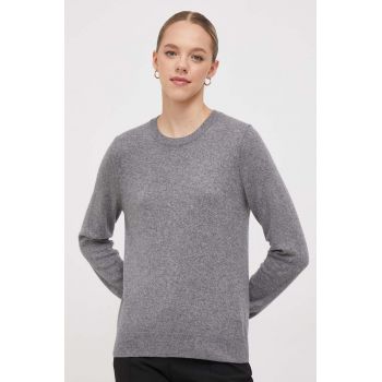 Sisley pulover din amestec de lana femei, culoarea gri, light ieftin