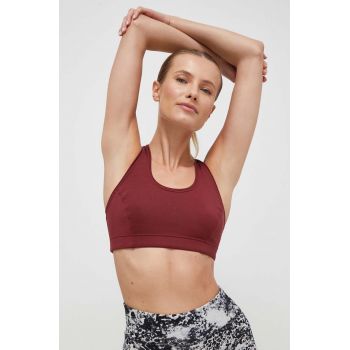 Casall sutien sport culoarea bordo, neted ieftin