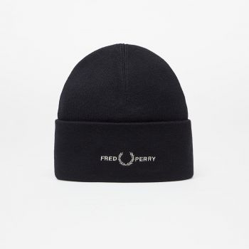 FRED PERRY Graphic Beanie Black