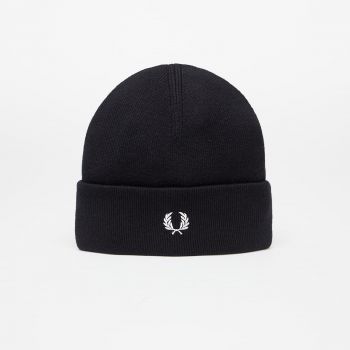 FRED PERRY Merino Wool Beanie Black