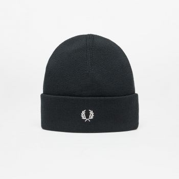 FRED PERRY Merino Wool Beanie Night Green/ Ecru