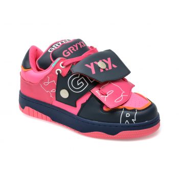 Pantofi GRYXX fucsia, 1626, din piele ecologica