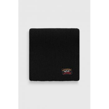 Paul&Shark Fular bărbați, culoarea negru, material neted