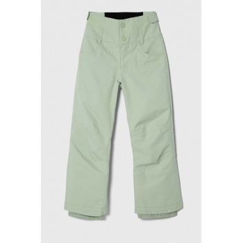 Roxy pantaloni de schi pentru copii DIVERSION GIRL SNPT culoarea verde ieftine