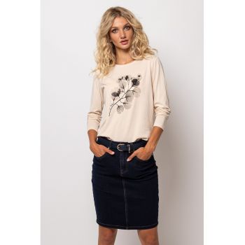 Bluza din amestec de modal cu imprimeu floral Chloe ieftina