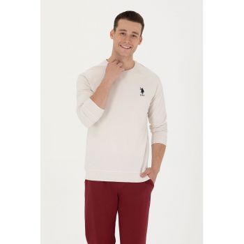 Bluza de trening din bumbac cu maneci raglan