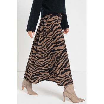 Fusta maxi cu animal print