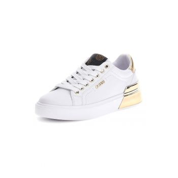 Pantofi sport de piele ecologica cu garnituri contrastante